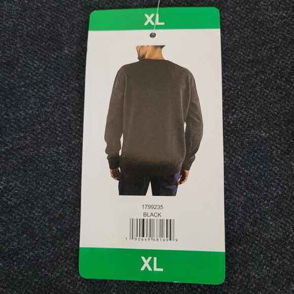 Jachs NY Mens Black Crewneck Sweatshirt Super Soft Size XL NWT - Picture 4 of 8